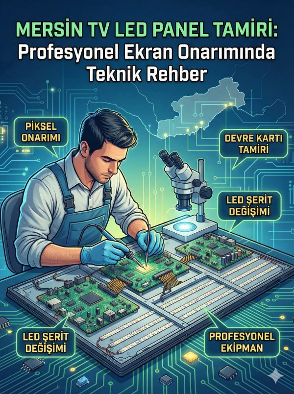Mersin TV LED Panel Tamiri: Profesyonel Ekran Onarımında Teknik Rehber